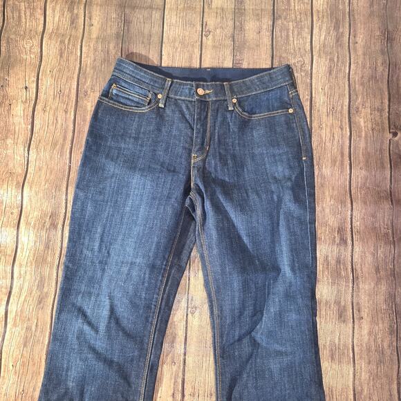 Levi's 525 Perfect Waist Boot Cut Jeans Womens Blue Denim Stretch 8 29 x 31 - Picture 8 of 12